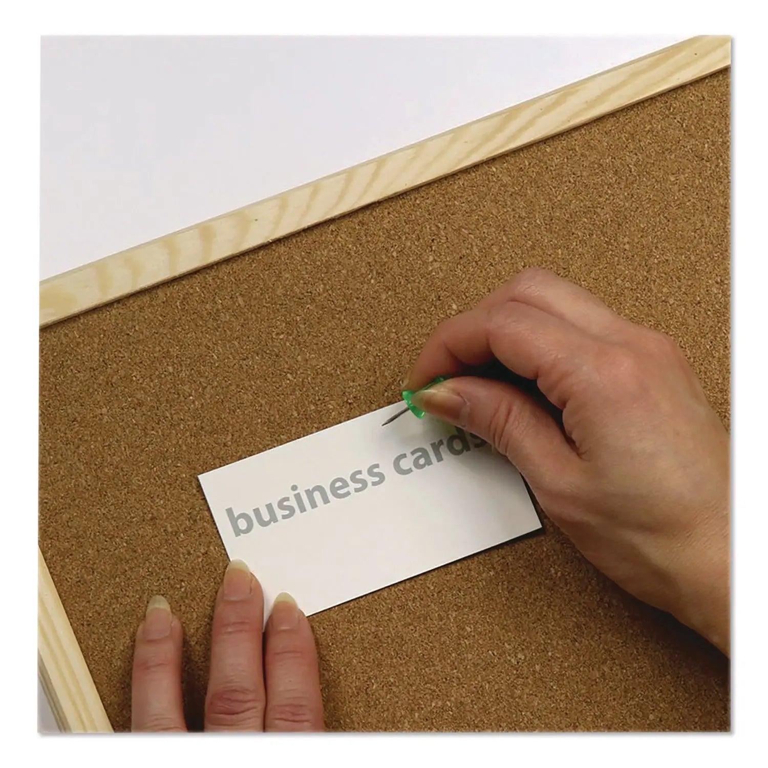 Officemate Push Pins, Assorted Plastic Head, 0.5" Pin, 200/Pack