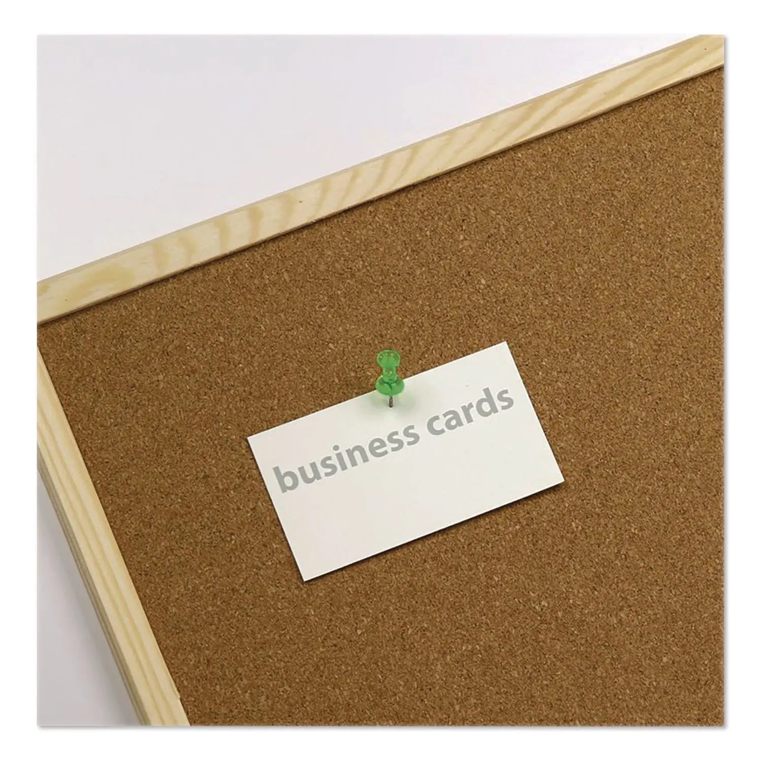 Officemate Push Pins, Assorted Plastic Head, 0.5" Pin, 200/Pack