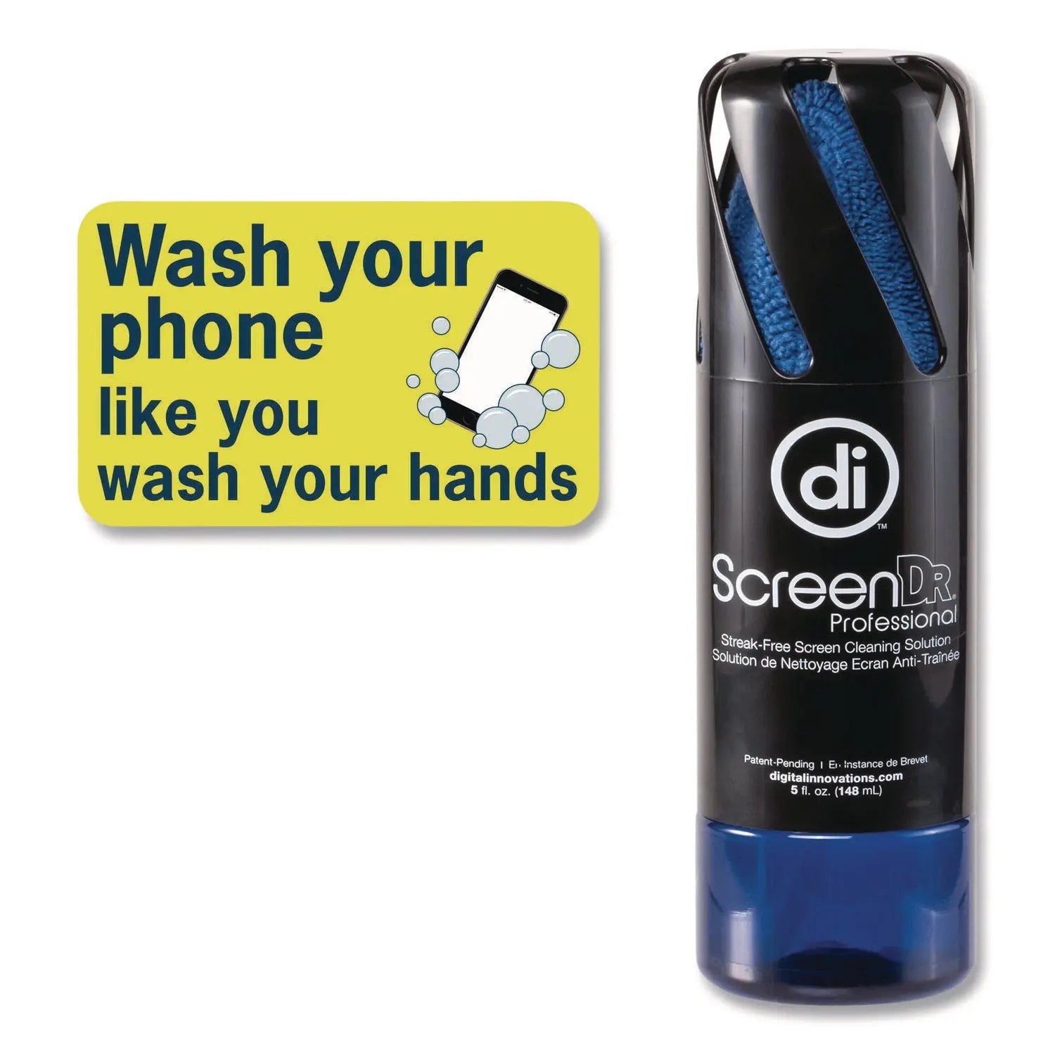 Digital Innovations Screen Dr Professional Screen Cleaning Kit, 5 oz Spray Bottle with Microfiber Cloth