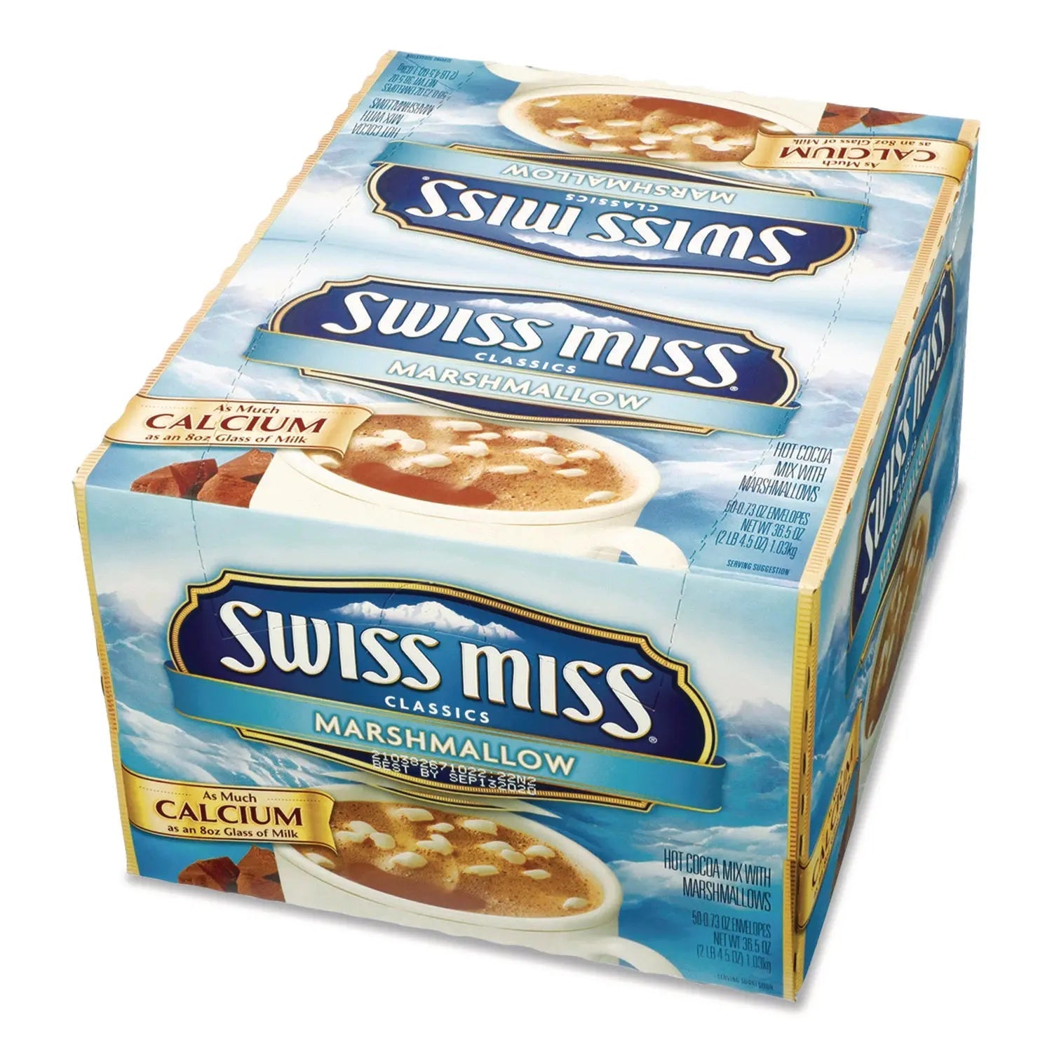 Swiss Miss® Marshmallow Hot Cocoa Mix, 0.73 oz Packet, 50/Box