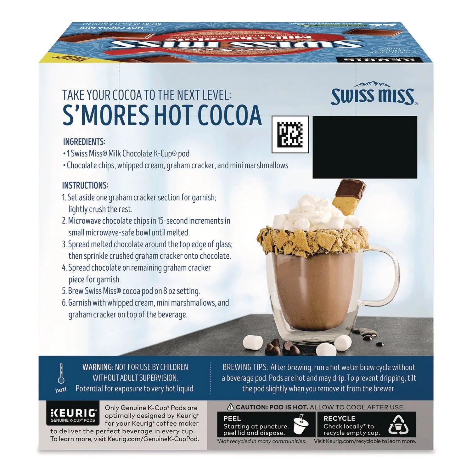 Swiss Miss® Milk Chocolate Hot Cocoa K-Cups, 0.65 oz, 44/Box