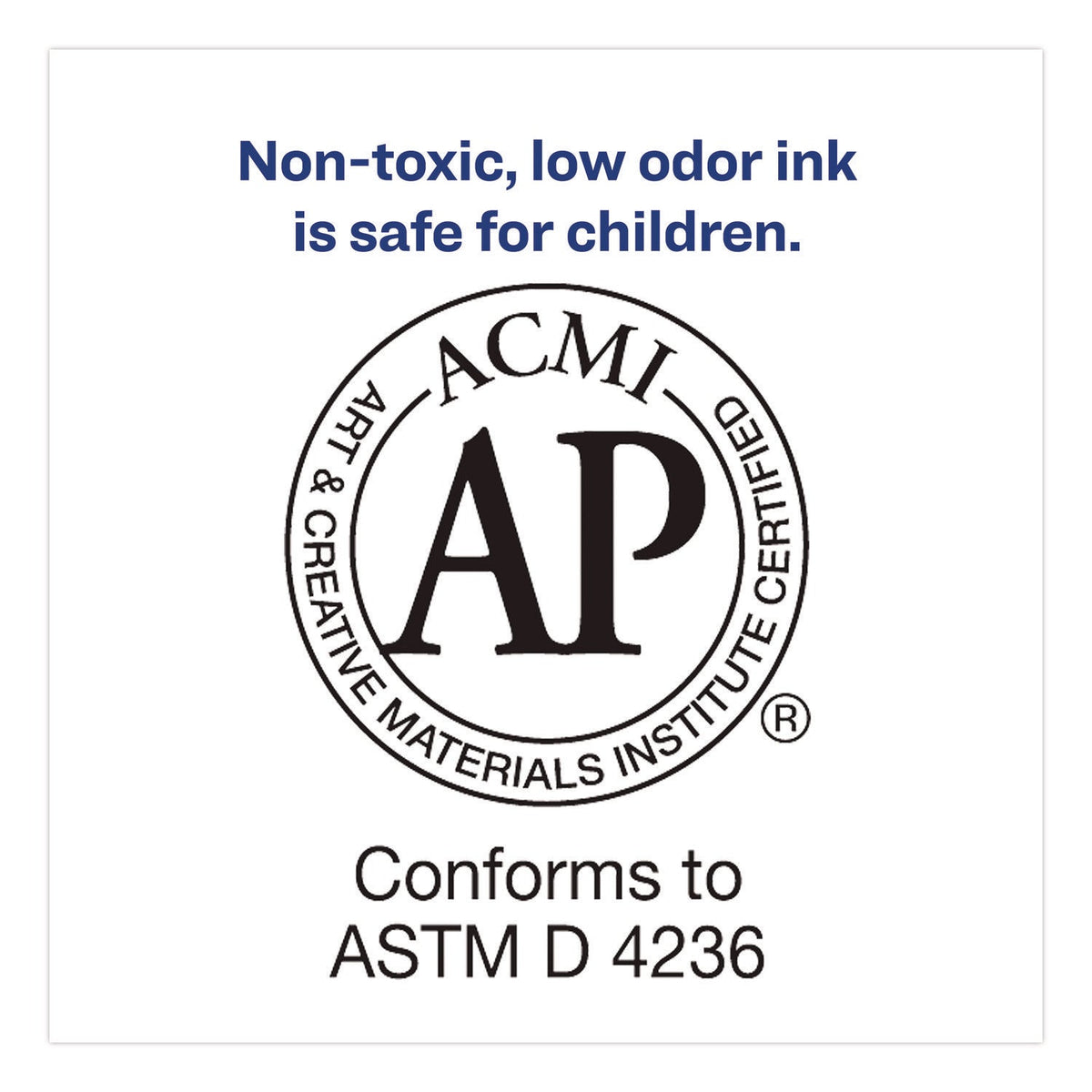 Avery® MARKS A LOT Large Desk-Style Permanent Marker with Metal Pocket Clip, Broad Bullet Tip, Black