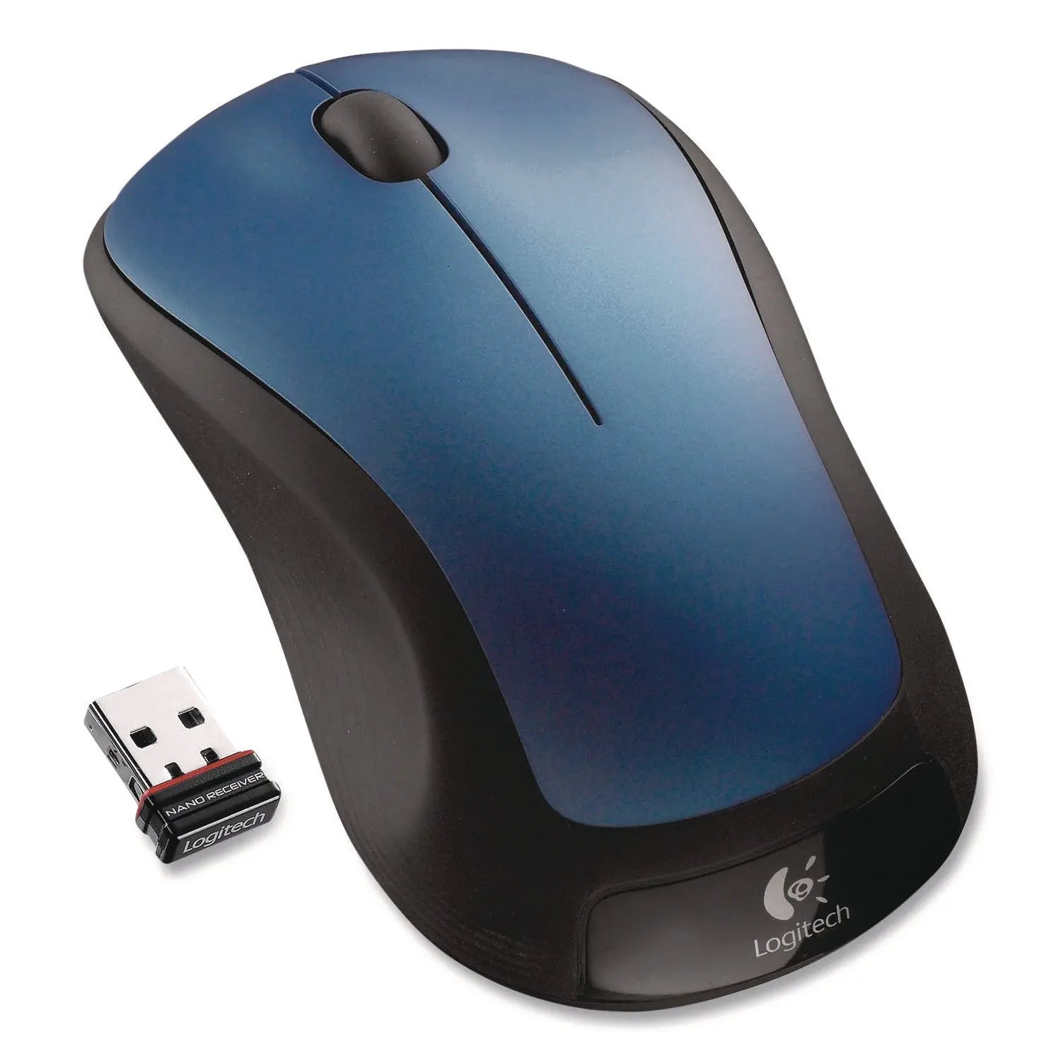 Logitech® M310 Wireless Mouse, 2.4 GHz Frequency/30 ft Wireless Range, Left/Right Hand Use, Peacock Blue