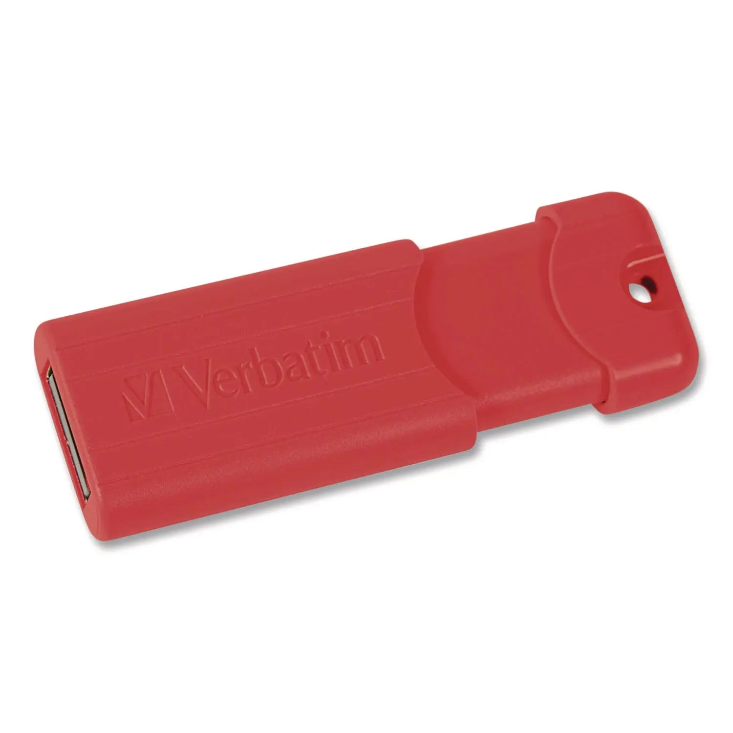 Verbatim® PinStripe USB 3.2 Flash Drive, 64 GB, Assorted Colors, 5/Pack