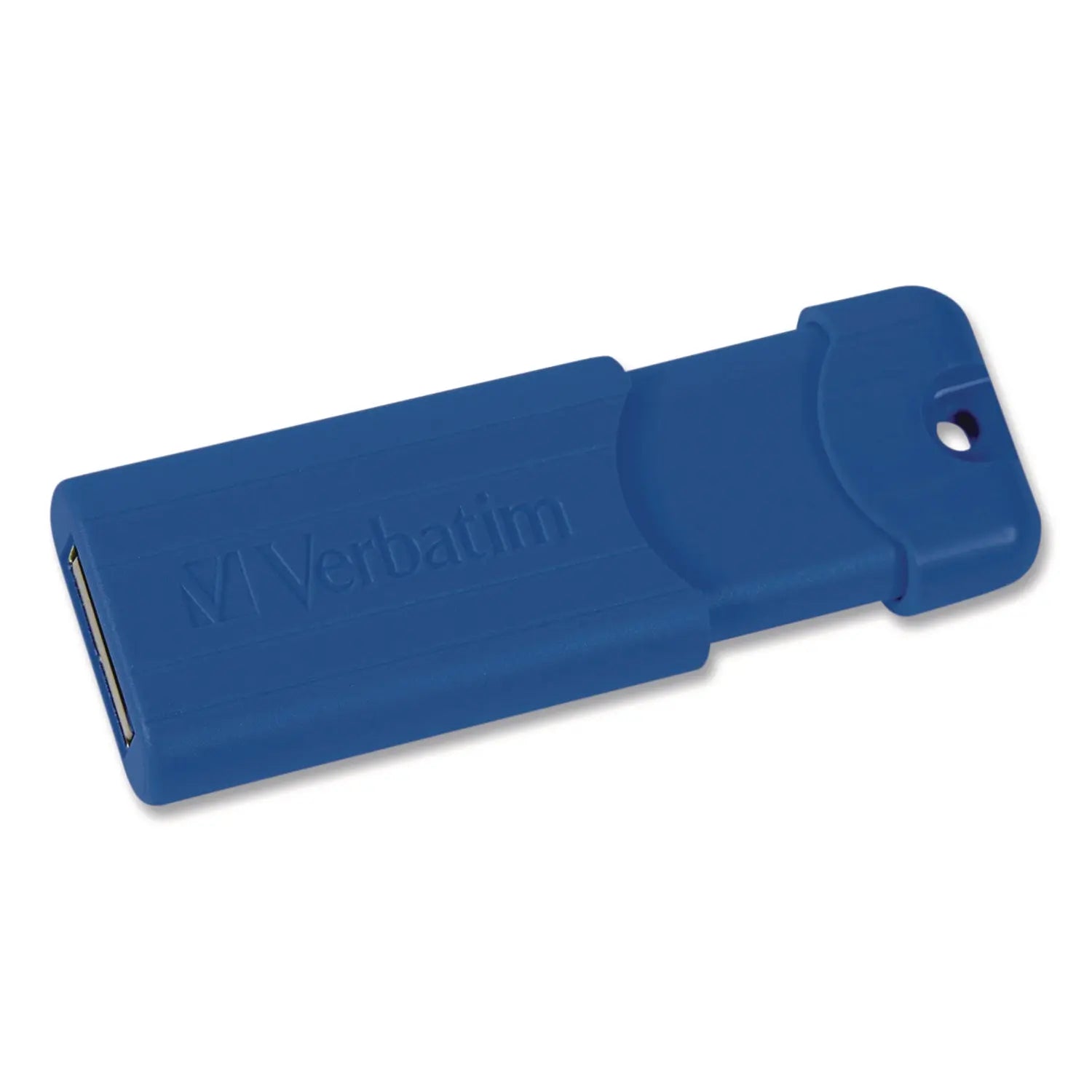 Verbatim® PinStripe USB 3.0 Flash Drive, 128 GB, Blue/Green/Red, 3/Pack