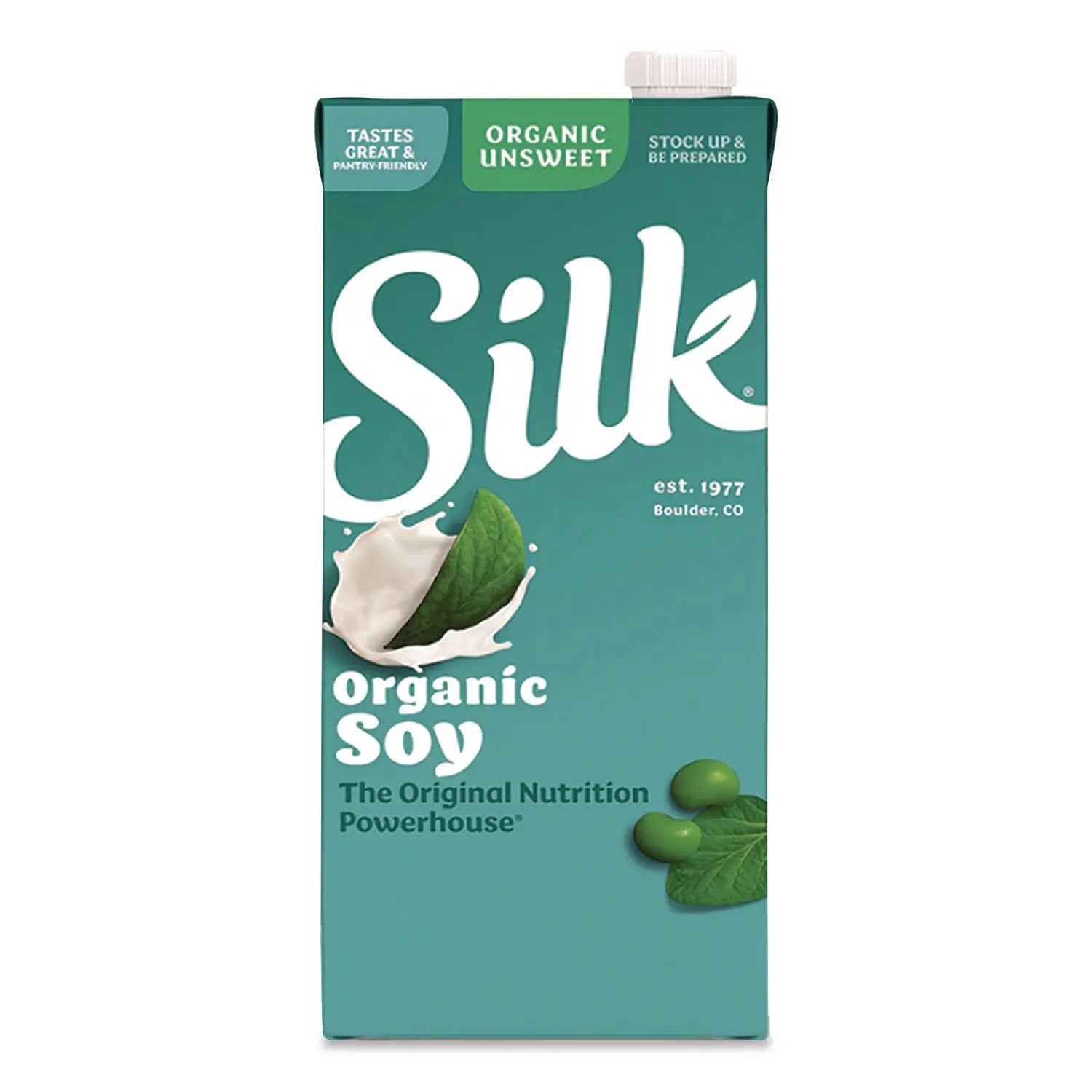 Silk® Soymilk, Unsweetened Original, 32 oz, 6/Carton