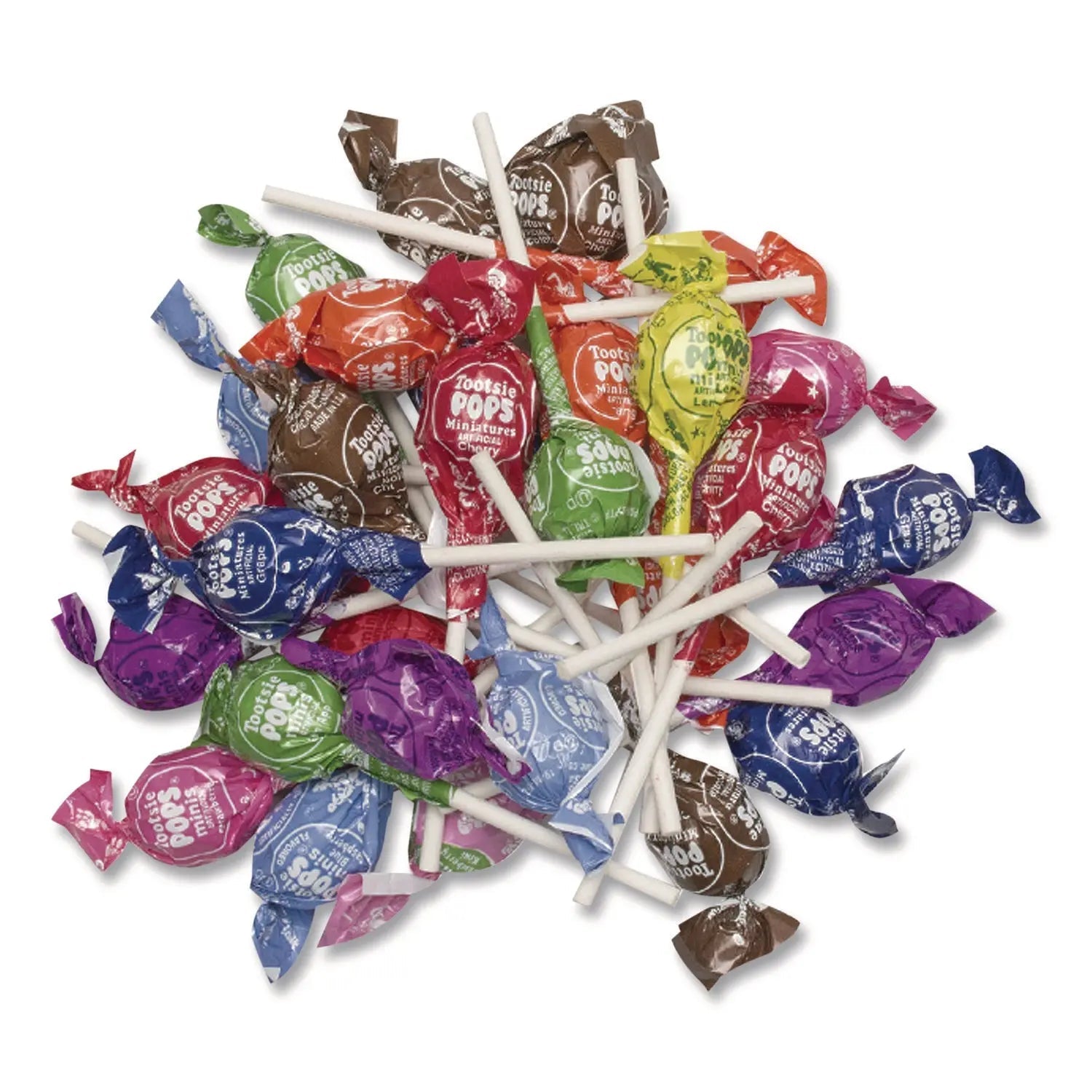 Tootsie Roll® Pops Minis, Assorted Flavors, 36 oz Bag, 200 Pieces