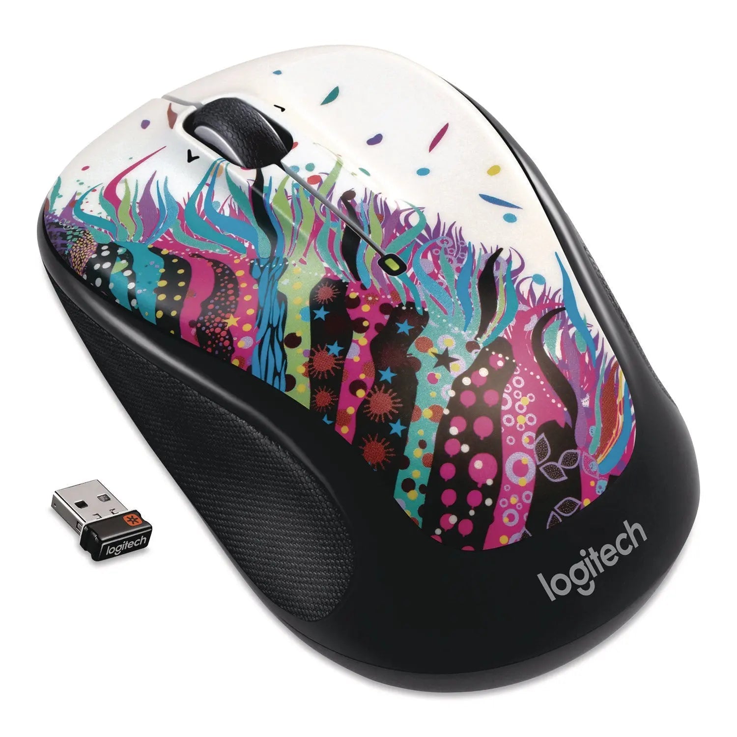 Logitech® M325 Wireless Mouse, 2.4 GHz Frequency/30 ft Wireless Range, Left/Right Hand Use, Celebrate