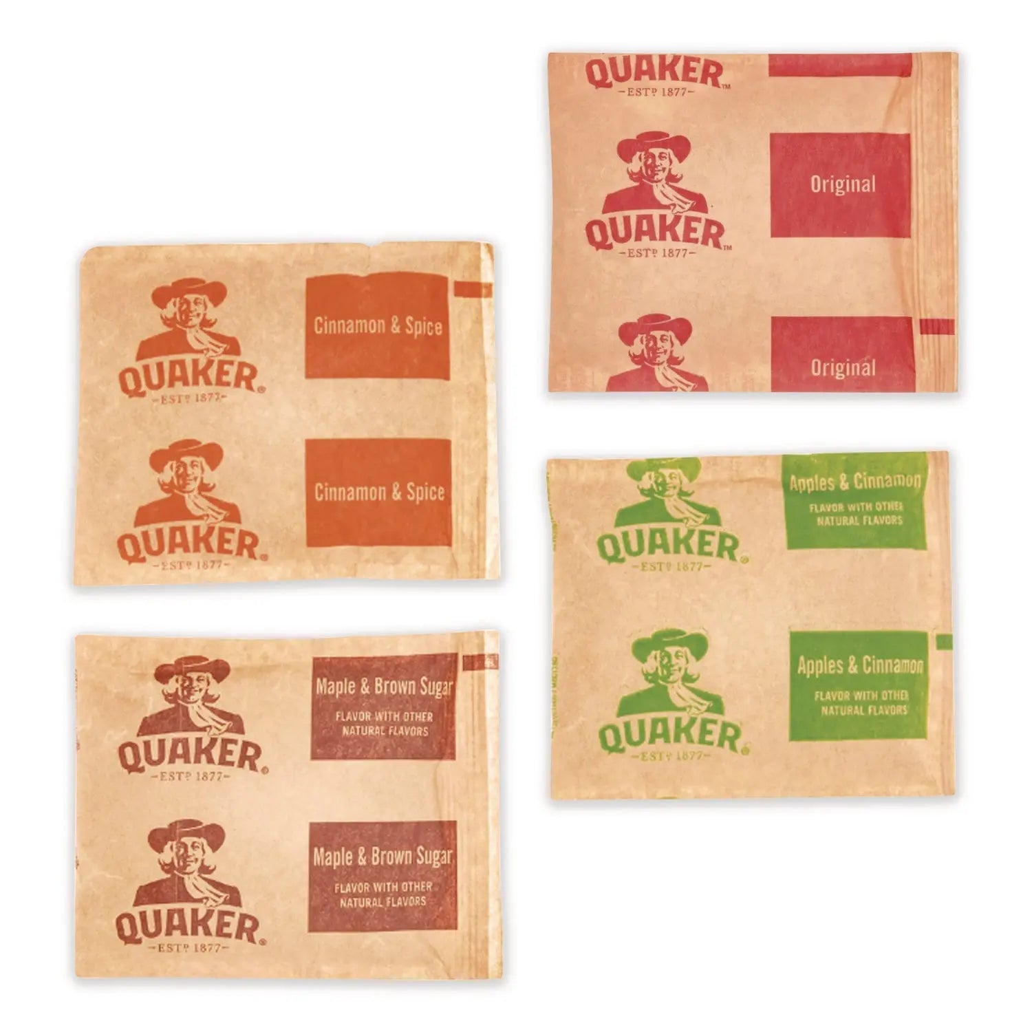 Quaker® Instant Oatmeal, Assorted Flavors, 1.51 oz Packet, 64/Carton