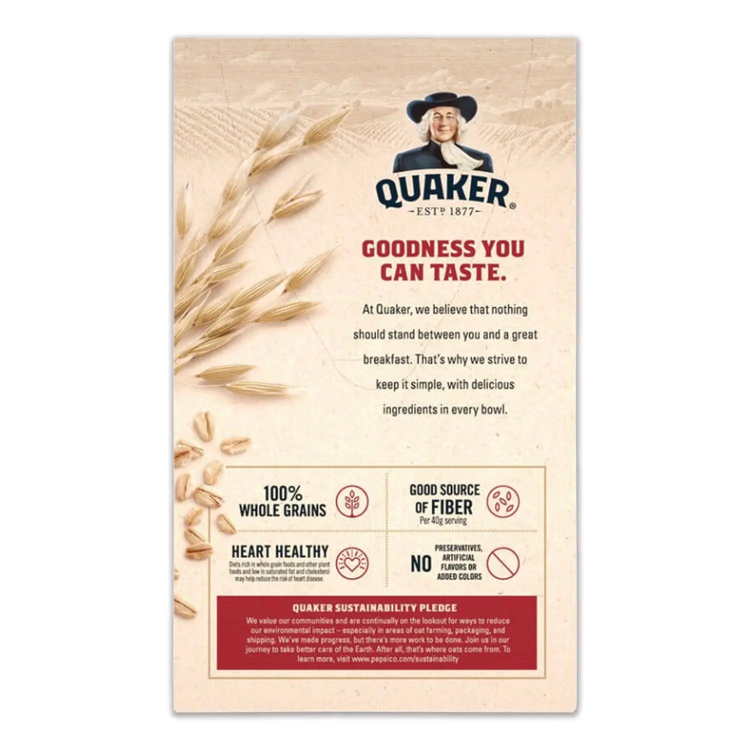 Quaker® Instant Oatmeal, Assorted Flavors, 1.51 oz Packet, 64/Carton