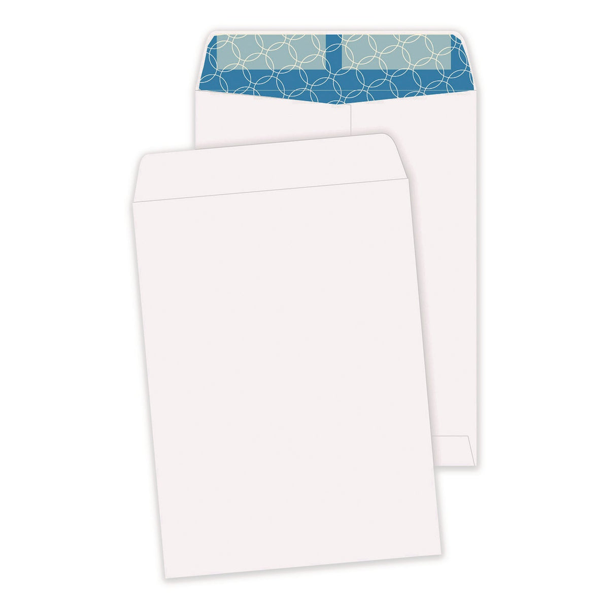 Quality Park™ Redi-Strip Security Tinted Envelope, Antimicrobial, #10 1/2, Cheese Blade Flap, Redi-Strip Closure, 9 x 12, White, 100/Box