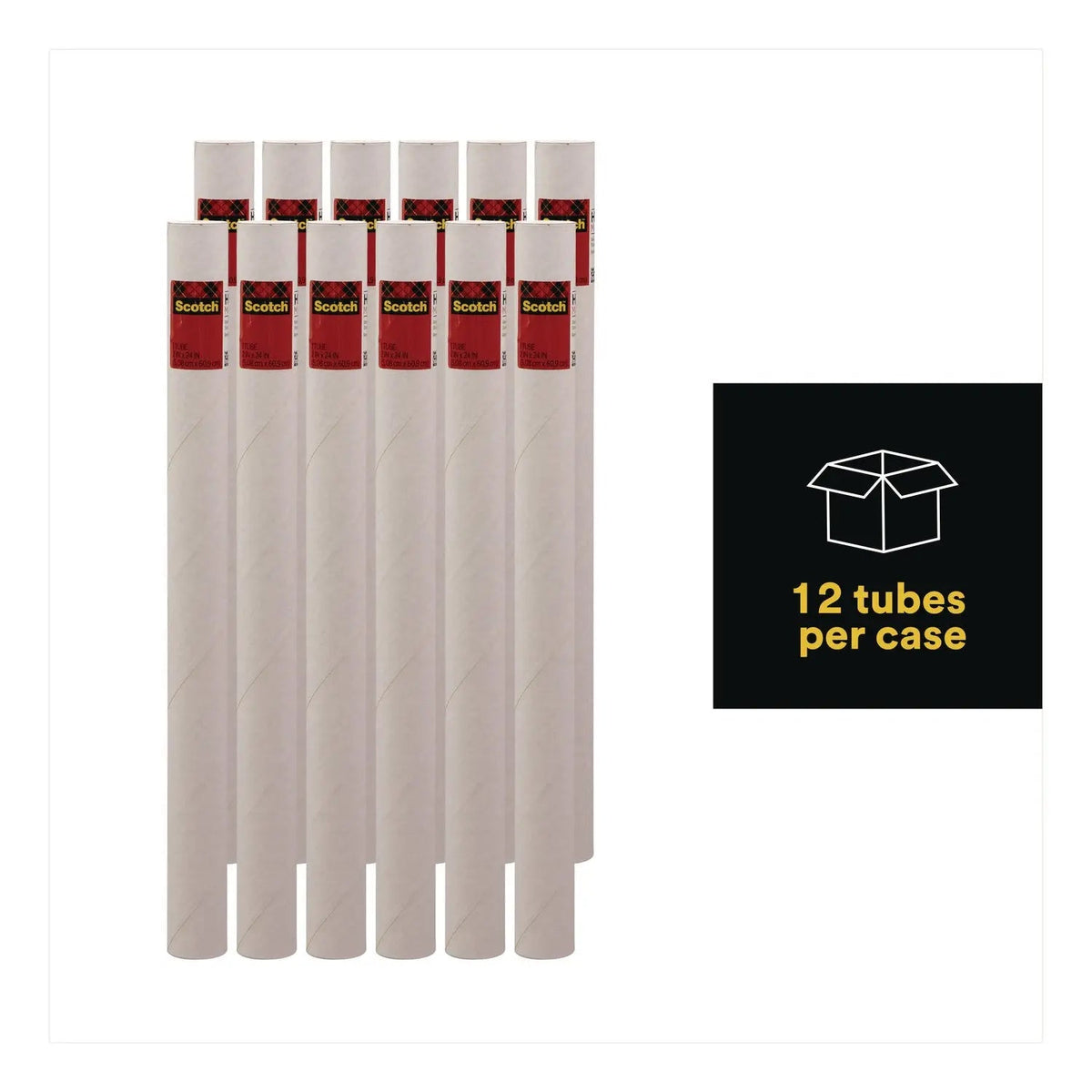 Scotch™ Mailing Tube, 24" Long, 2" Diameter, White