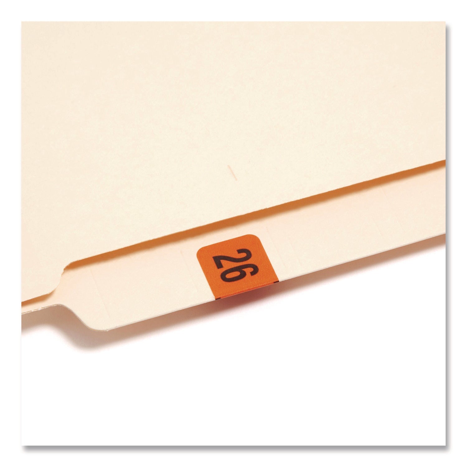 Smead Yearly End Tab File Folder Labels, 0.75 x 1.5, Orange, 500/Roll