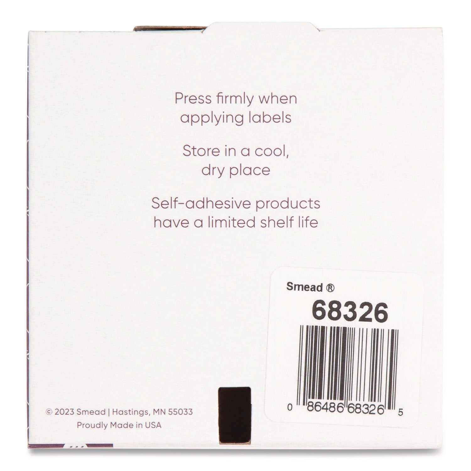 Smead Yearly End Tab File Folder Labels, 0.75 x 1.5, Orange, 500/Roll
