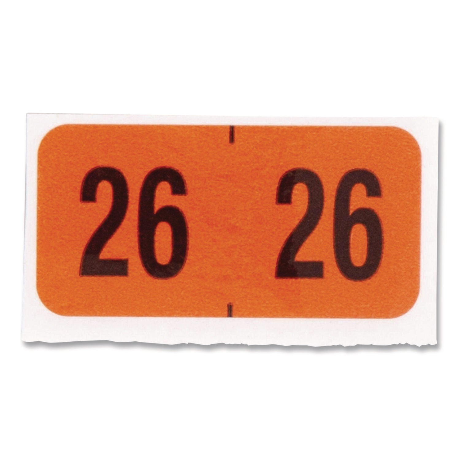 Smead Yearly End Tab File Folder Labels, 0.75 x 1.5, Orange, 500/Roll