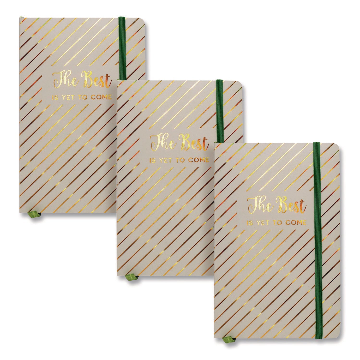 PUKKA PAD® Journal, 1-Subject, Medium/College Rule, Green Cover, (96) 8.3 x 5.8 Sheets, 3/Pack