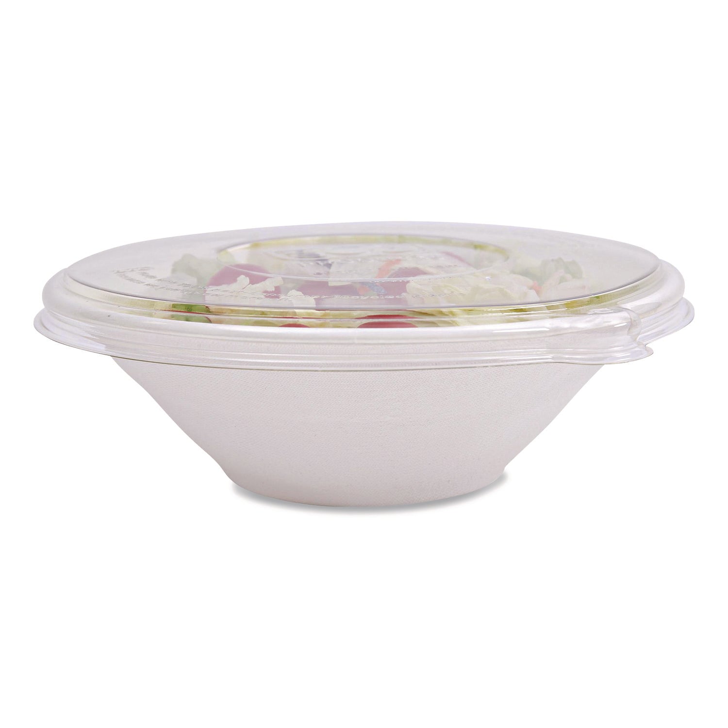 Eco-Products® Worldview 100 Percent Recycled Content Lid, 7.93" Diameter x 0.6" h, Clear, 400/Carton