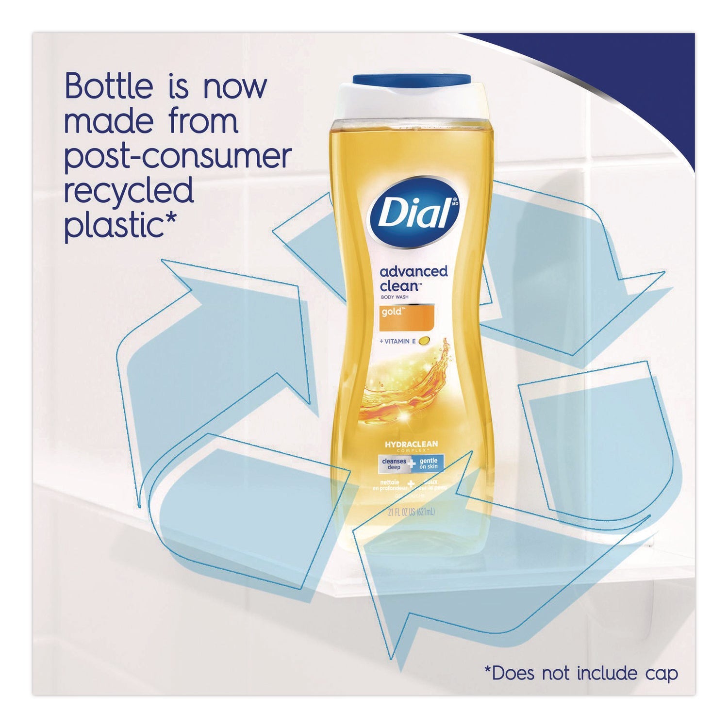Dial® Body Wash Advanced Clean Gold, Original Gold, 16 oz, 6/Carton - Bloom Skins
