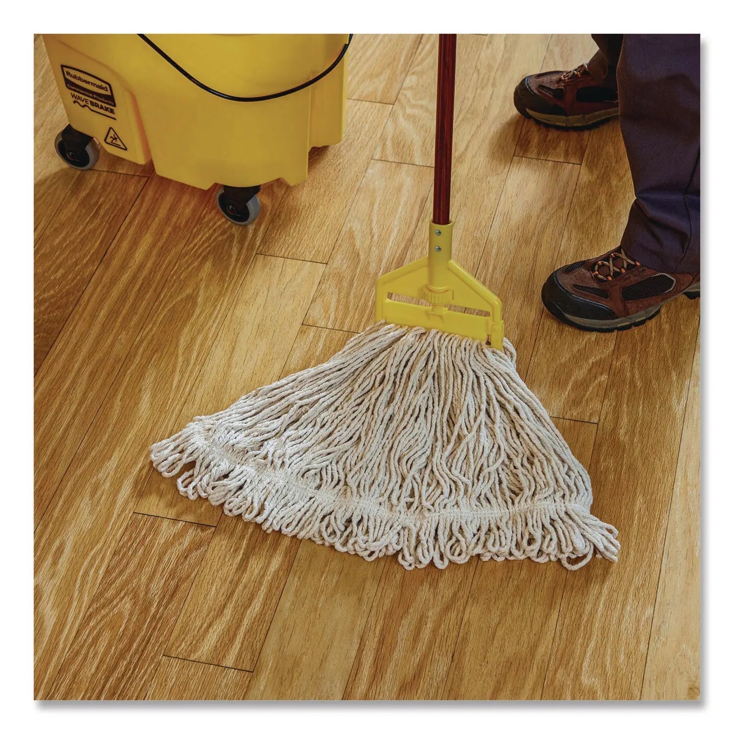 Rubbermaid® Commercial Super Stitch Blend Mop, Cotton/Synthetic, White