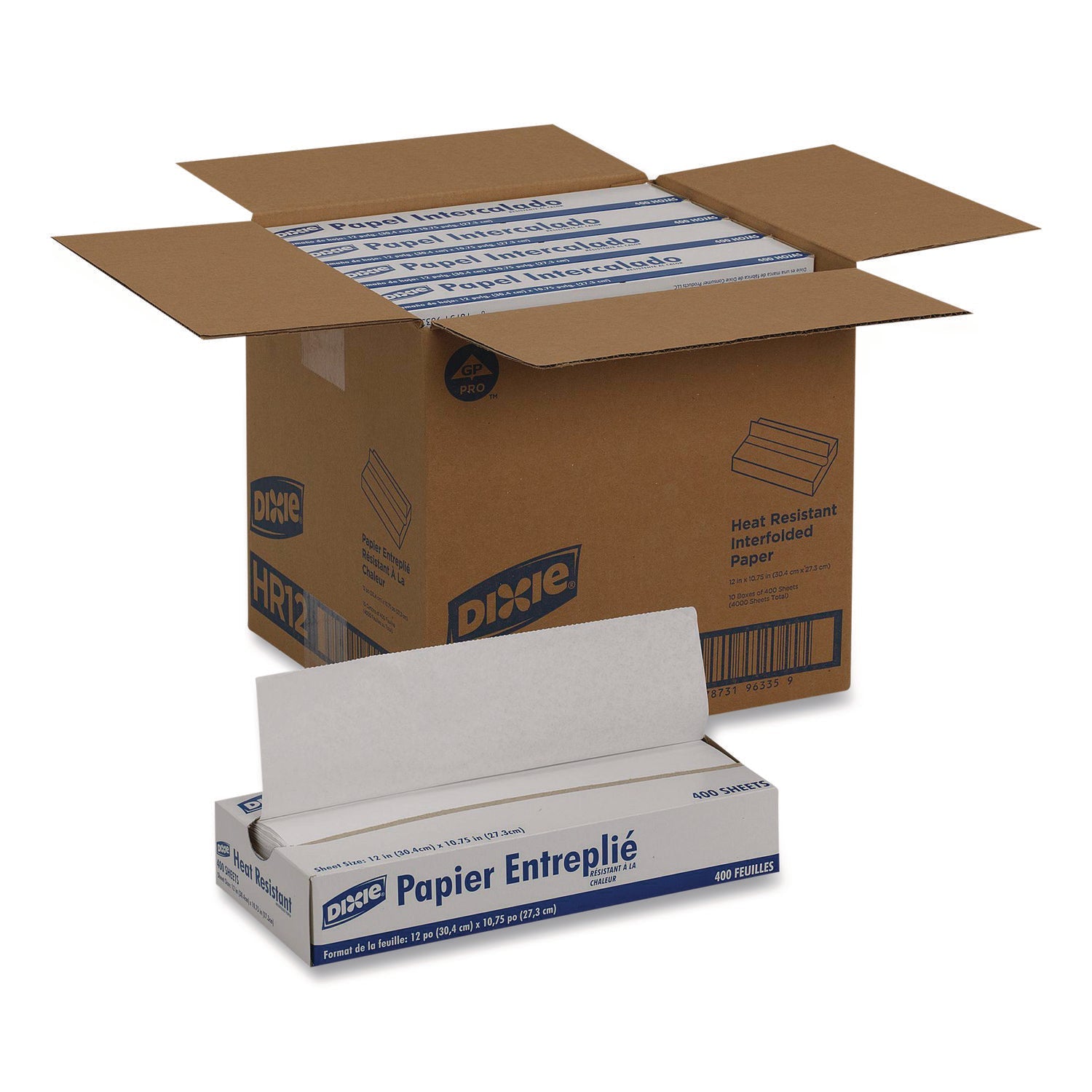 Dixie® Greaseproof Liftoff Pan Liner, 12 x 10.75, 1,000/Carton