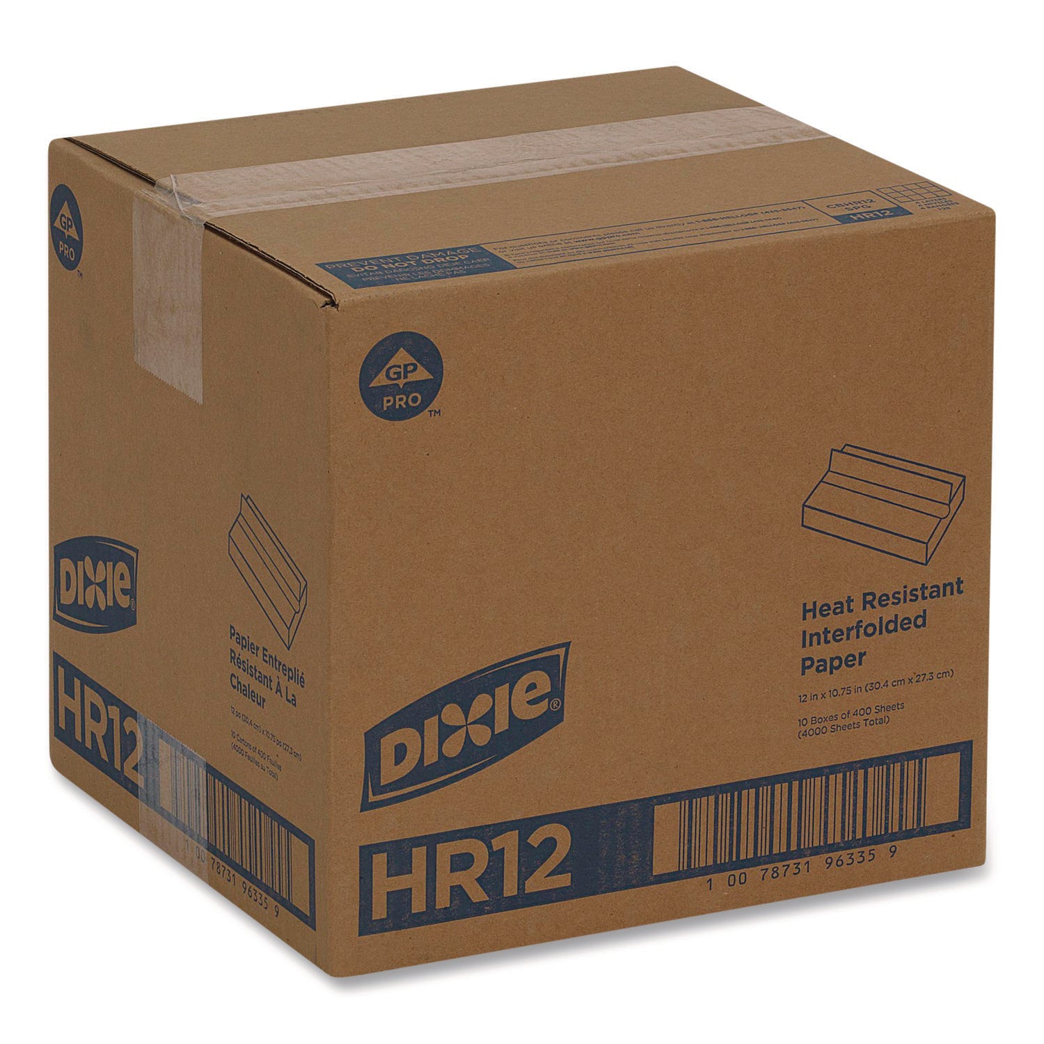 Dixie® Greaseproof Liftoff Pan Liner, 12 x 10.75, 1,000/Carton