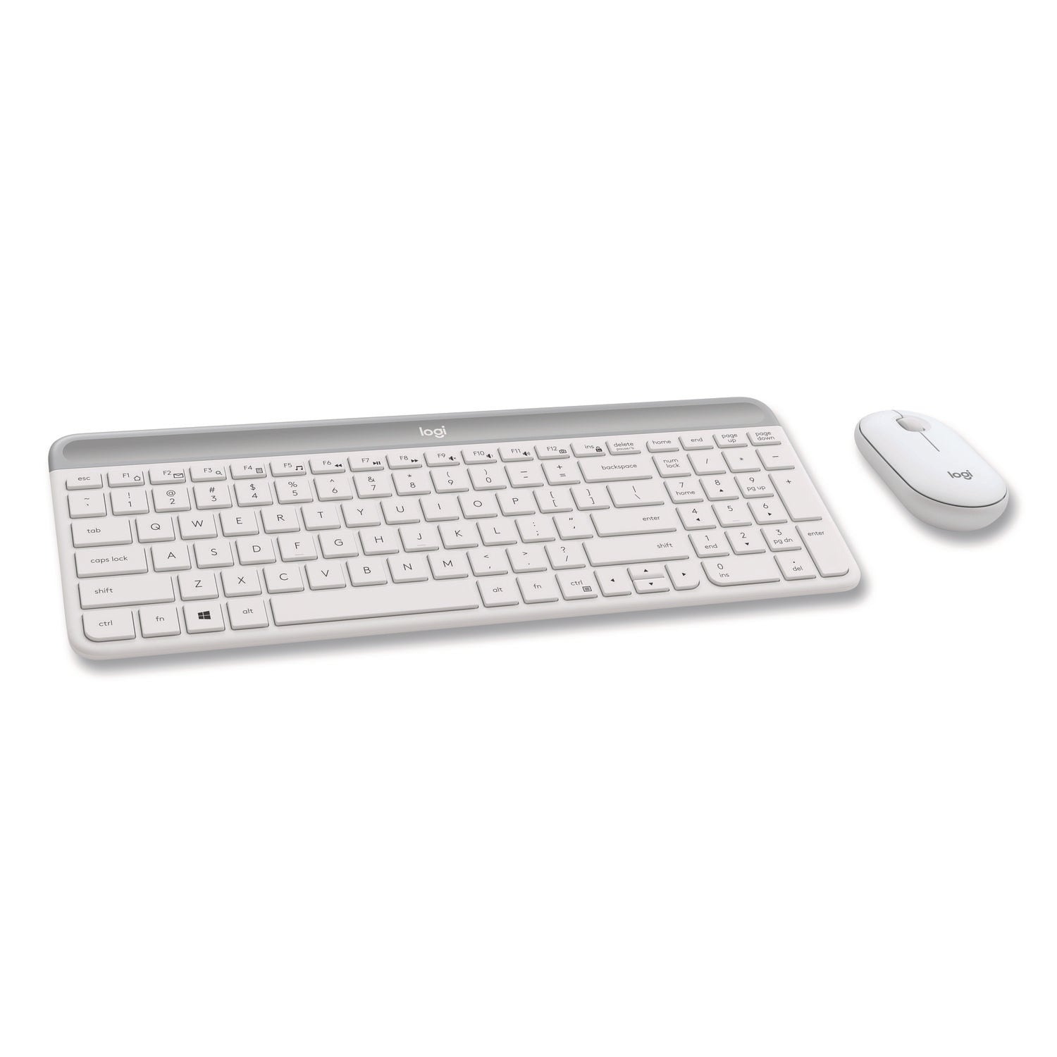 Logitech® MK470 Slim Wireless Keyboard and Mouse Combo, 2.4 GHz/33 ft Wireless Range, Off-White - Bloom Skins