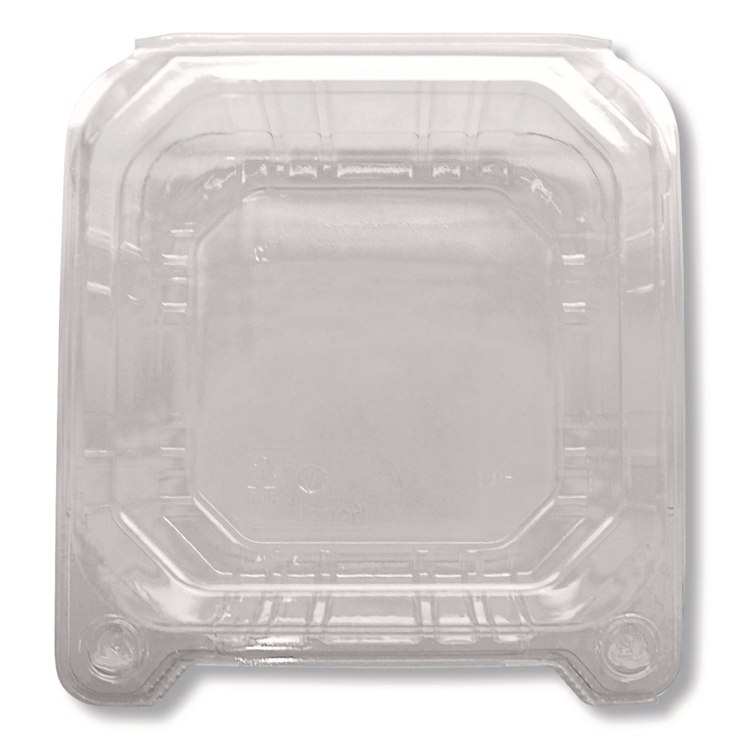 Karat® PET Plastic Hinged Container, 6 x 6 x 3.3, Clear, Plastic, 500/Carton