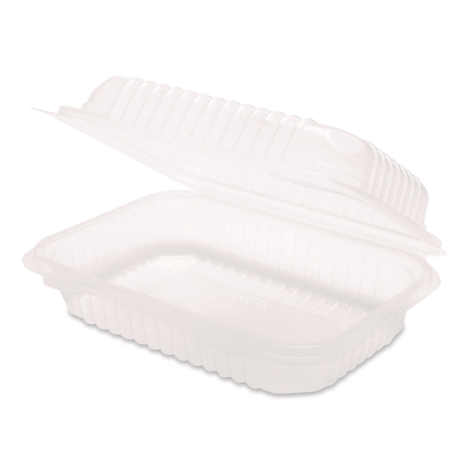 Karat® Polypropylene Plastic Hinged Container, 6 x 9 x 2.97, Clear, Plastic, 125/Pack, 2 Packs/Carton