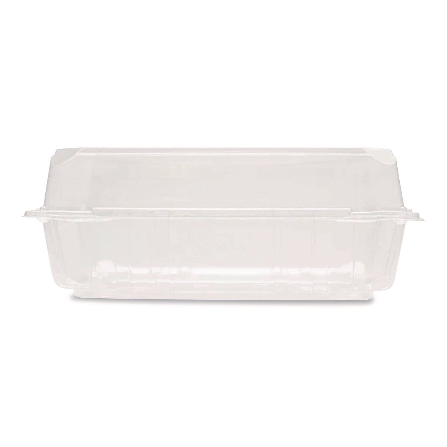 Karat® PET Plastic Hinged Container, 9 x 9 x 3.6, Clear, Plastic, 100/Pack, 2 Packs/Carton