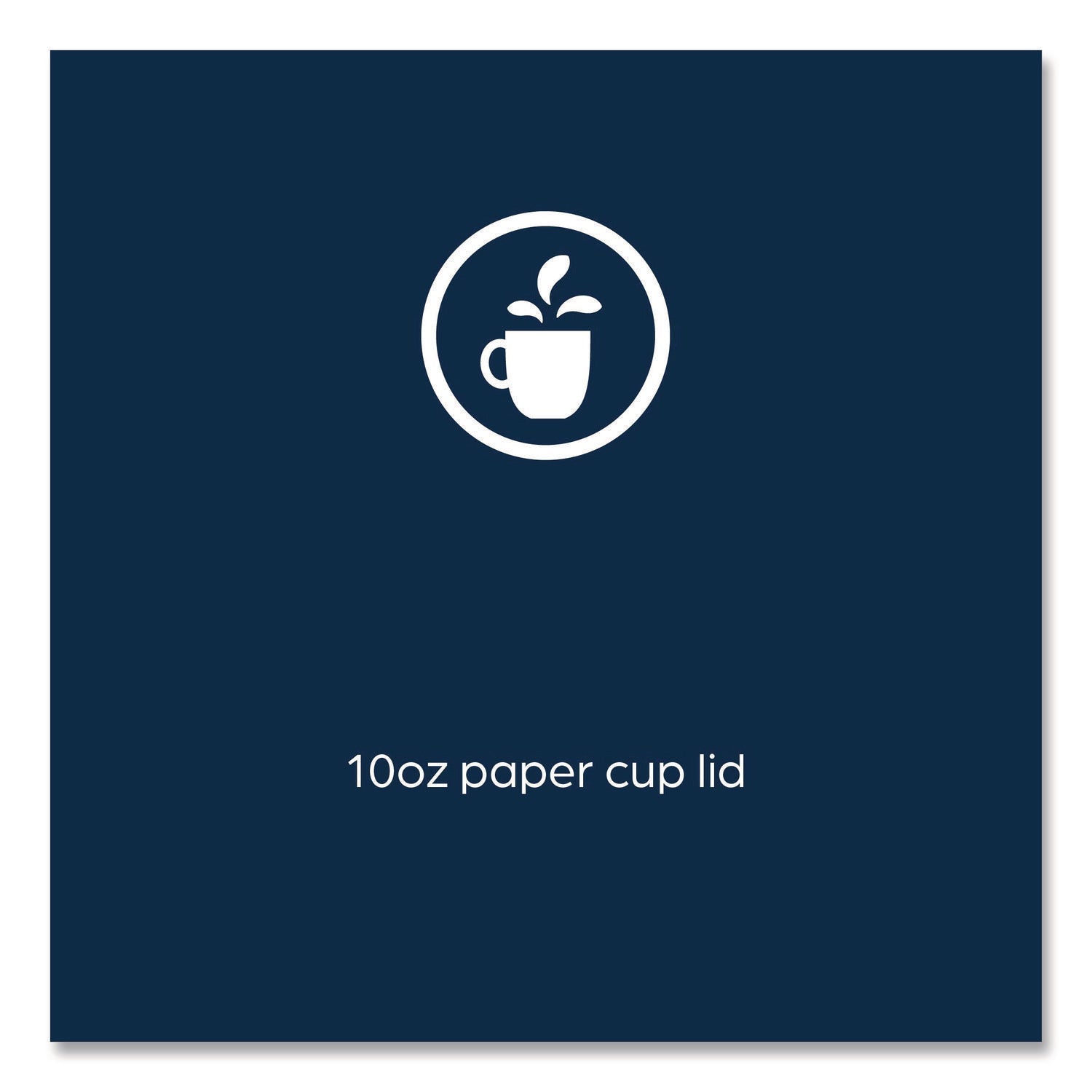 FLAVIA® Hot Beverage Paper Cup Lids 10 oz, Fits FLAVIA 10 oz Paper Cup, White, 100/Sleeve, 10 Sleeves/Carton