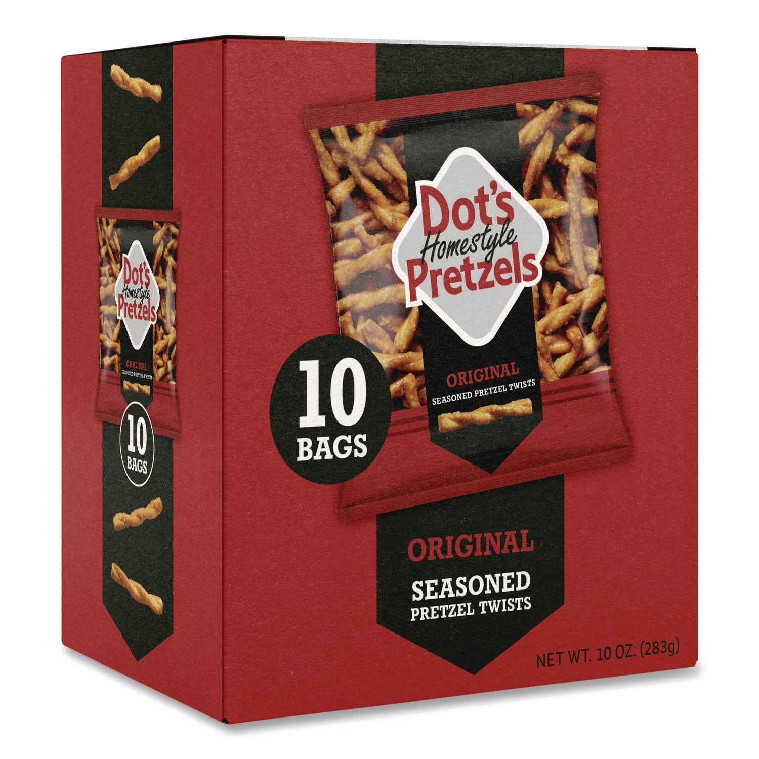 Dot's Pretzels® Original Pretzels, 1 oz Bag, 10/Box