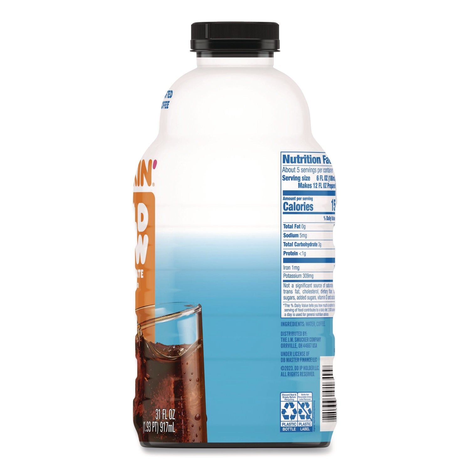 Dunkin'® Cold Brew Coffee, 31 oz Bottle - Bloom Skins