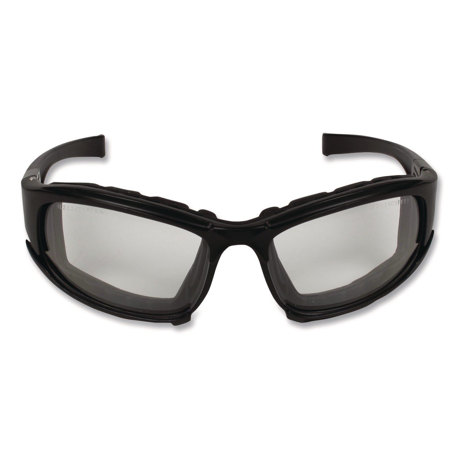 KleenGuard™ V50 Calico Safety Eyewear with Head Strap, KleenVision Anti-Fog Coating, Black Nylon Frame, Clear Polycarbonate Lens