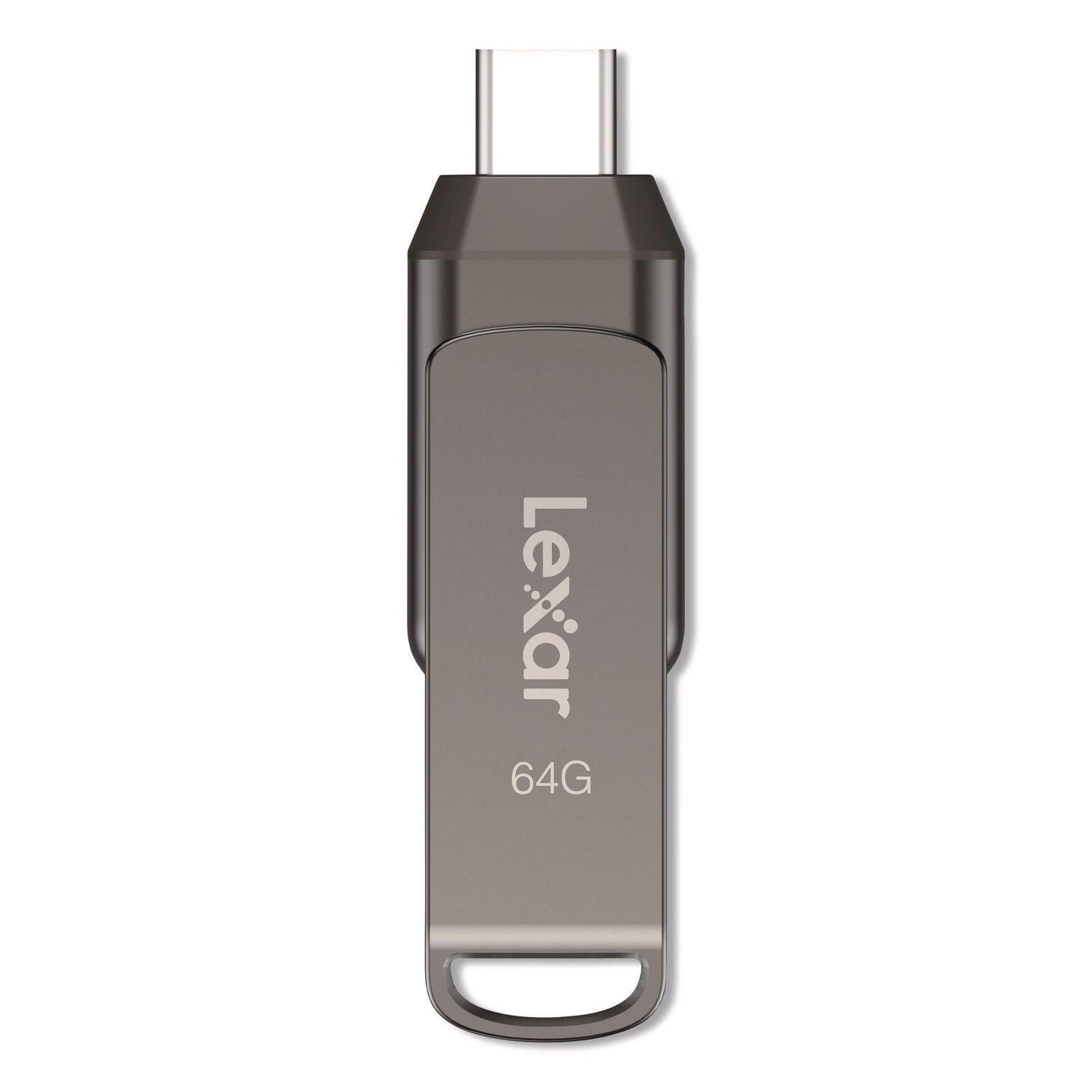 Lexar™ JumpDrive D400 USB 3.1 Flash Drive, 64 GB, Titanium