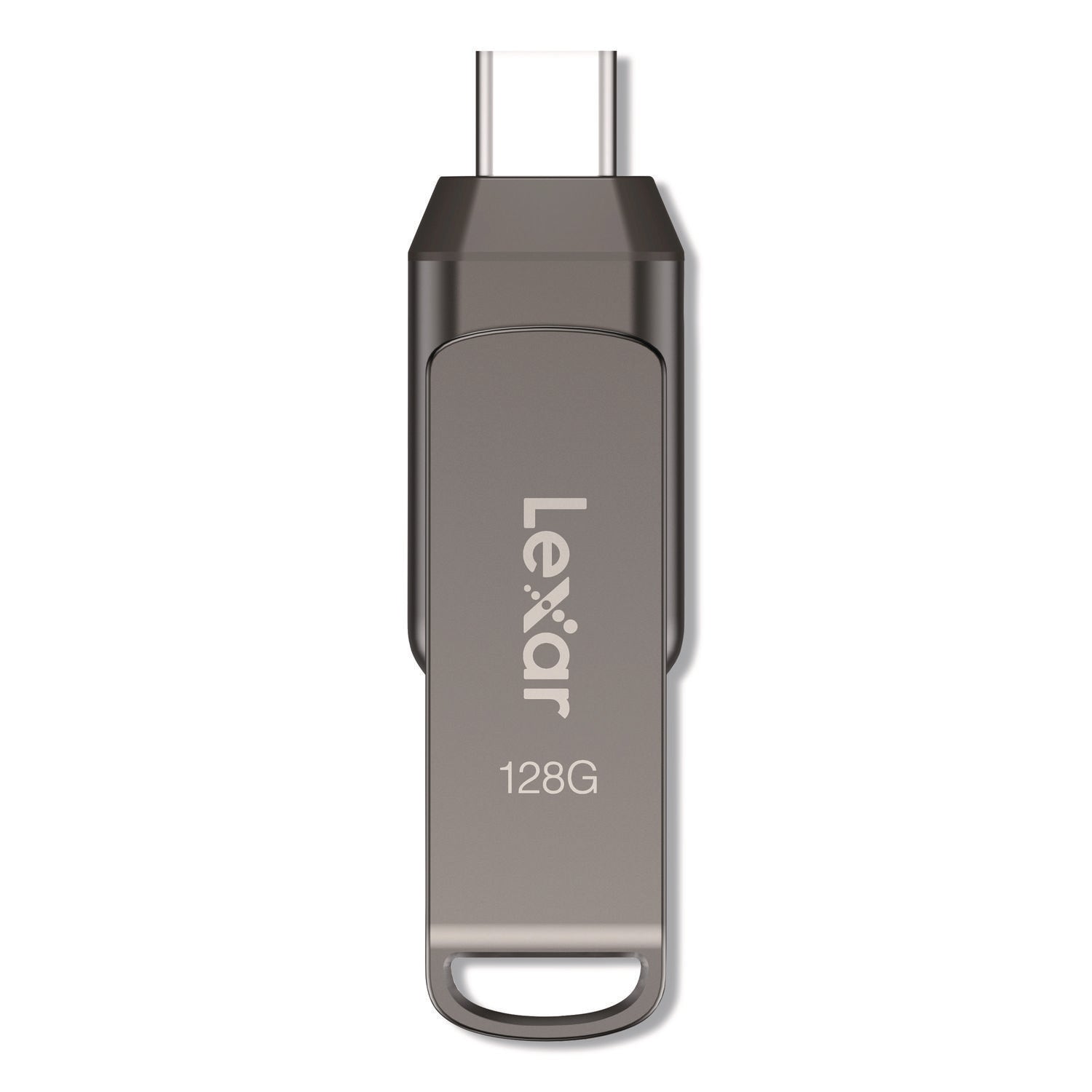 Lexar™ JumpDrive D400 USB 3.1 Flash Drive, 128 GB, Titanium