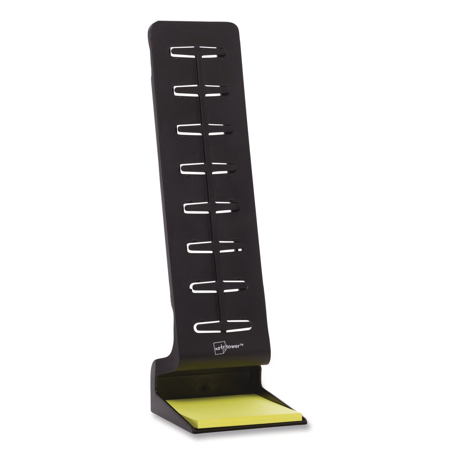 NoteTower Desktop Pro Plastic Document Stand Bar, 2 Sheet Capacity, Plastic, Black