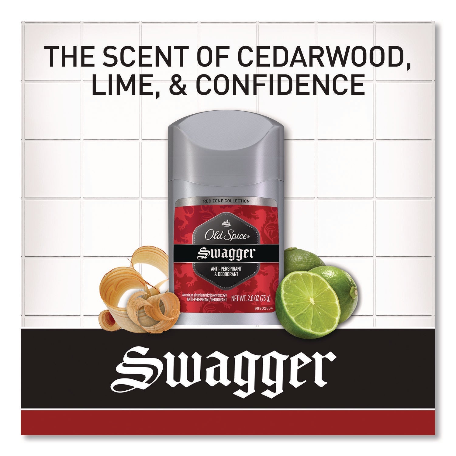 Old Spice® Red Collection Swagger Antiperspirant and Deodorant for Men, 0.5 oz, 24/Carton