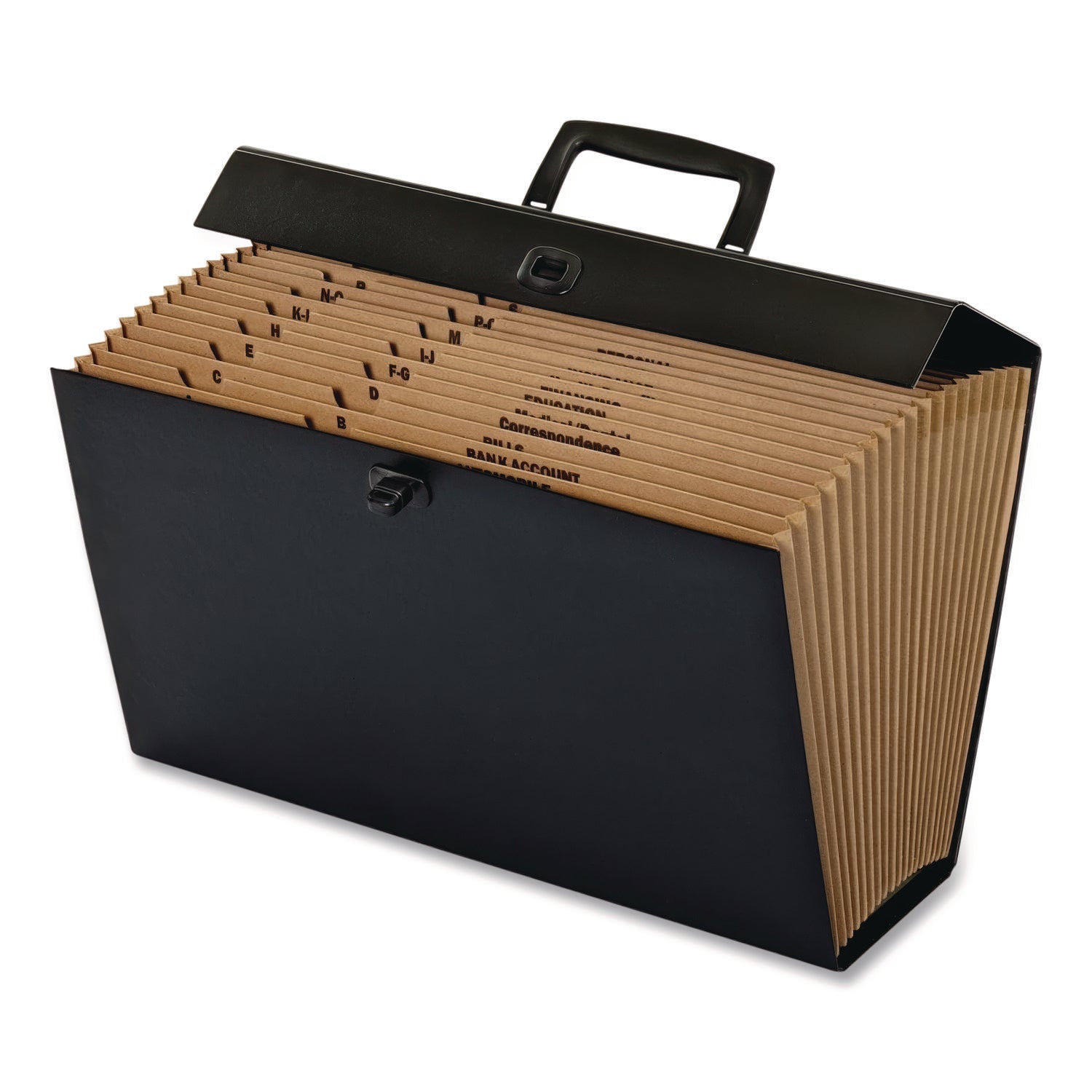 Pendaflex® Case File, 5" Expansion, 19 Sections, Twist-Lock Closure, Custom-Cut Tabs, Legal Size, Randomly Assorted Colors - Bloom Skins