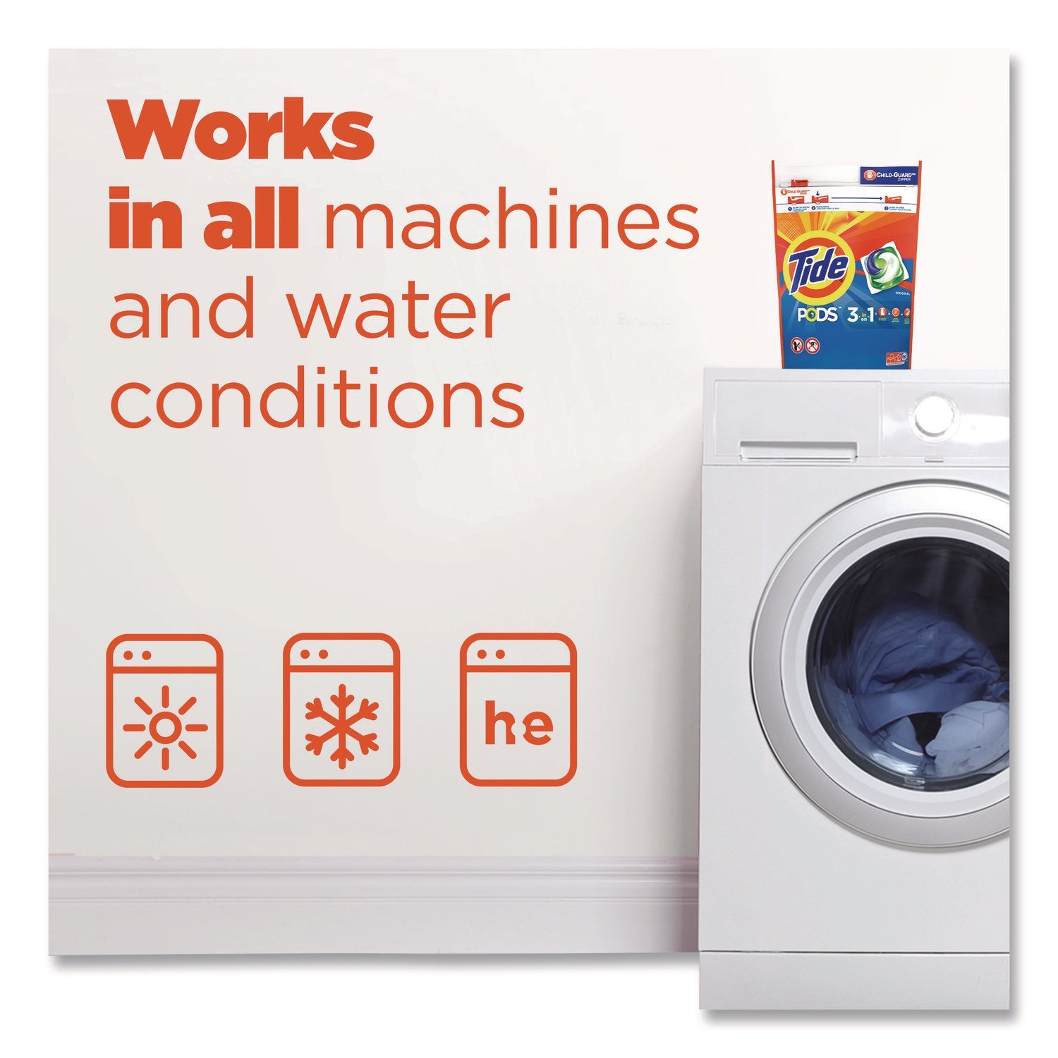 Tide® PODS Laundry Detergent, Pods, Tide Original, 112 Pods/Tub