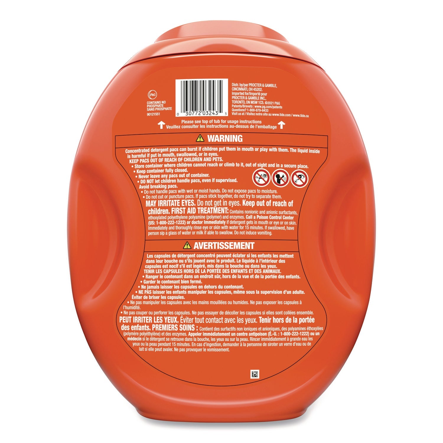 Tide® PODS Laundry Detergent, Pods, Tide Original, 112 Pods/Tub