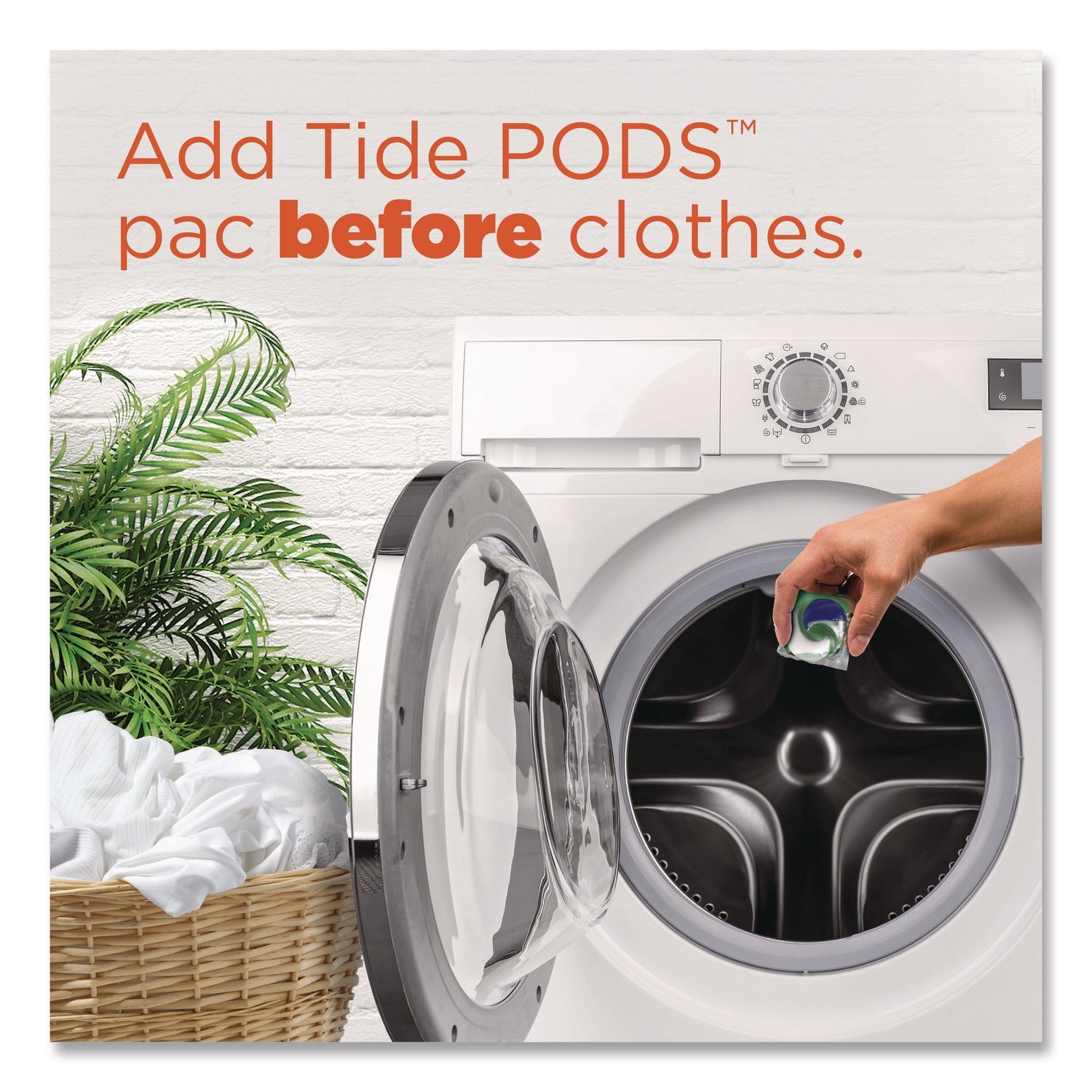 Tide® PODS Laundry Detergent, Spring Meadow, 112 Pods/Tub