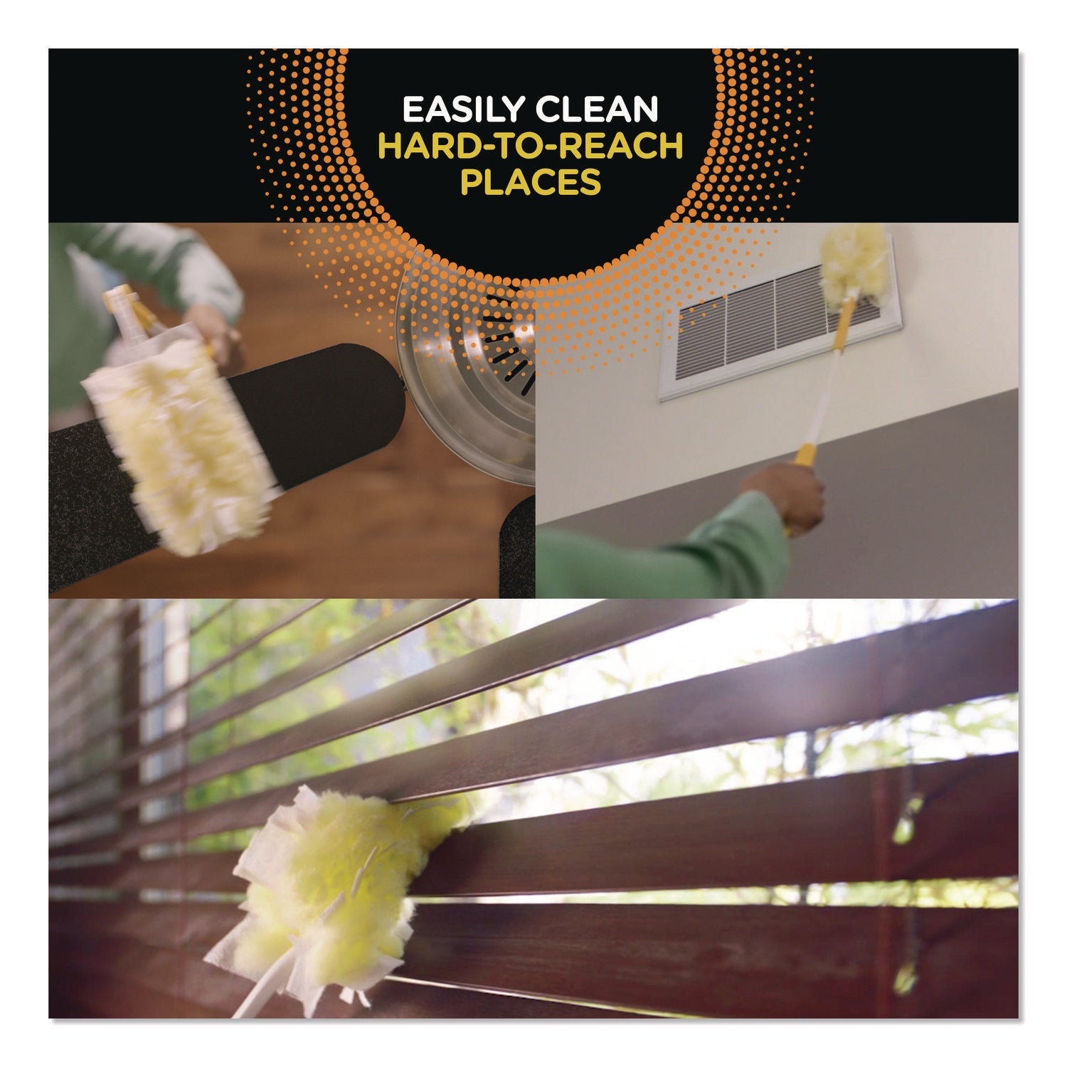 Swiffer® Heavy Duty Dusters Refill, Trap + Lock Fiber, Yellow, 11/Box