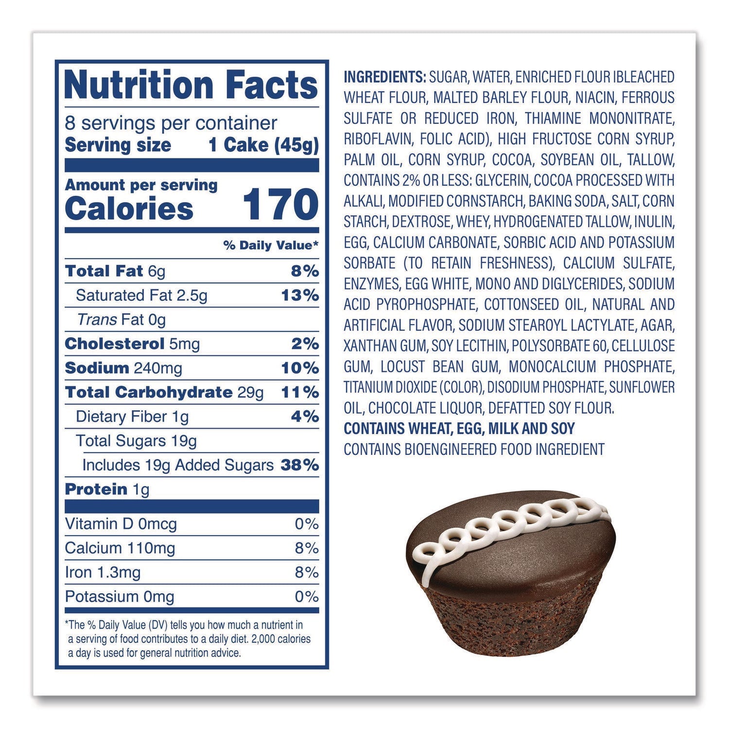 Hostess® Twinkies and Chocolate CupCakes Variety Pack, (2) 13.58 oz 10 Pack Twinkies and (2) 12.7 oz 8 Pack CupCakes/Carton