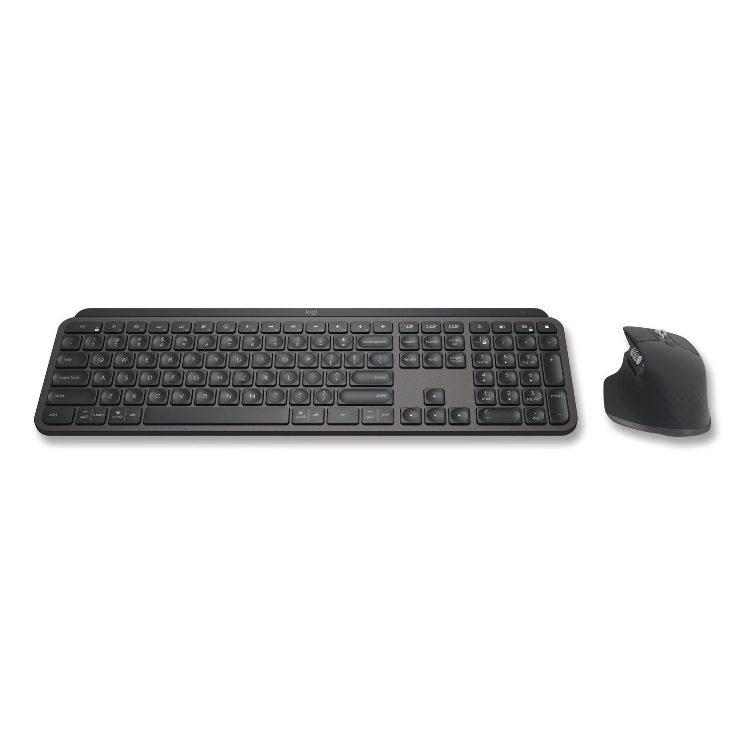Logitech® MX Keys Combo for Business Wireless Keyboard and Mouse Gen 2, 33 ft Wireless Range, Graphite