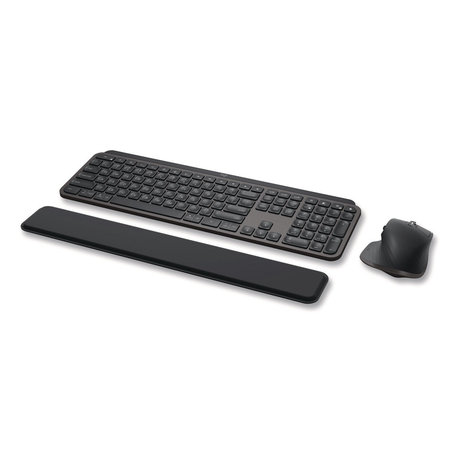Logitech® MX Keys Combo for Business Wireless Keyboard and Mouse Gen 2, 33 ft Wireless Range, Graphite