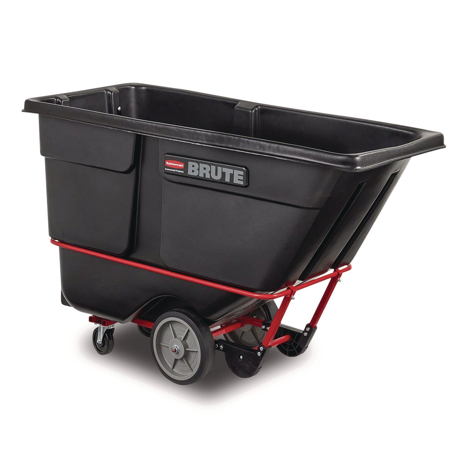 Rubbermaid® Commercial 5-Inch Swivel Plate Caster, 4.5" x 3.75" Plate Stem, Black