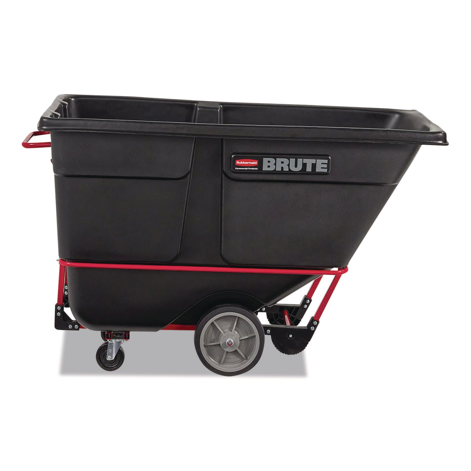 Rubbermaid® Commercial 5-Inch Swivel Plate Caster, 4.5" x 3.75" Plate Stem, Black