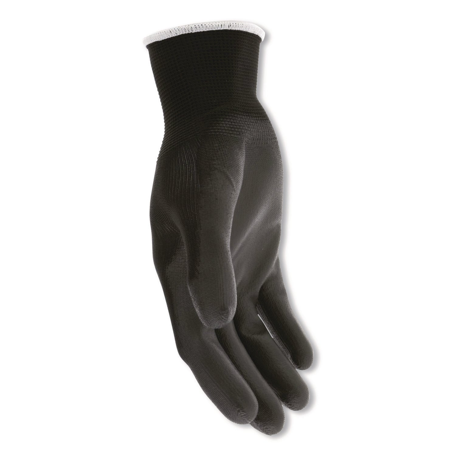 MCR™ Safety Work Gloves, Black, Large, Dozen