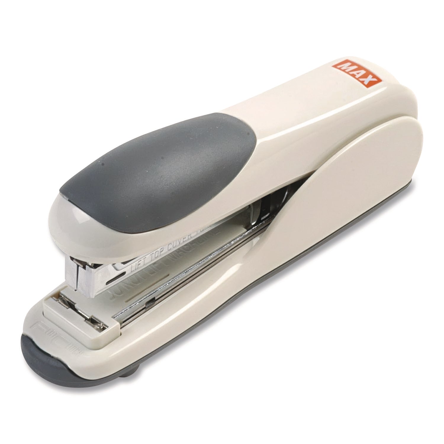 MAX Flat-Clinch Full Strip Standard Stapler, 30-Sheet Capacity, Gray