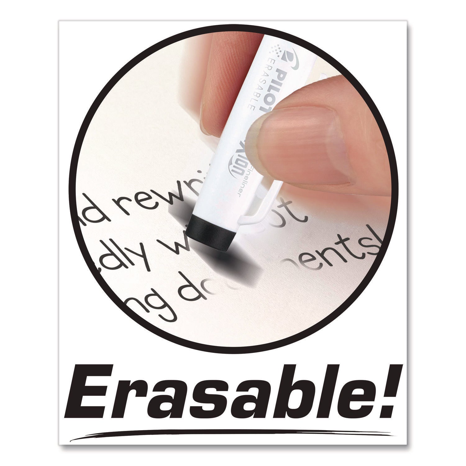 Pilot® FriXion Fineliner Erasable Porous Point Pen, Stick, Fine 0.7 mm, Assorted Ink, Assorted Barrel, 12/Pack